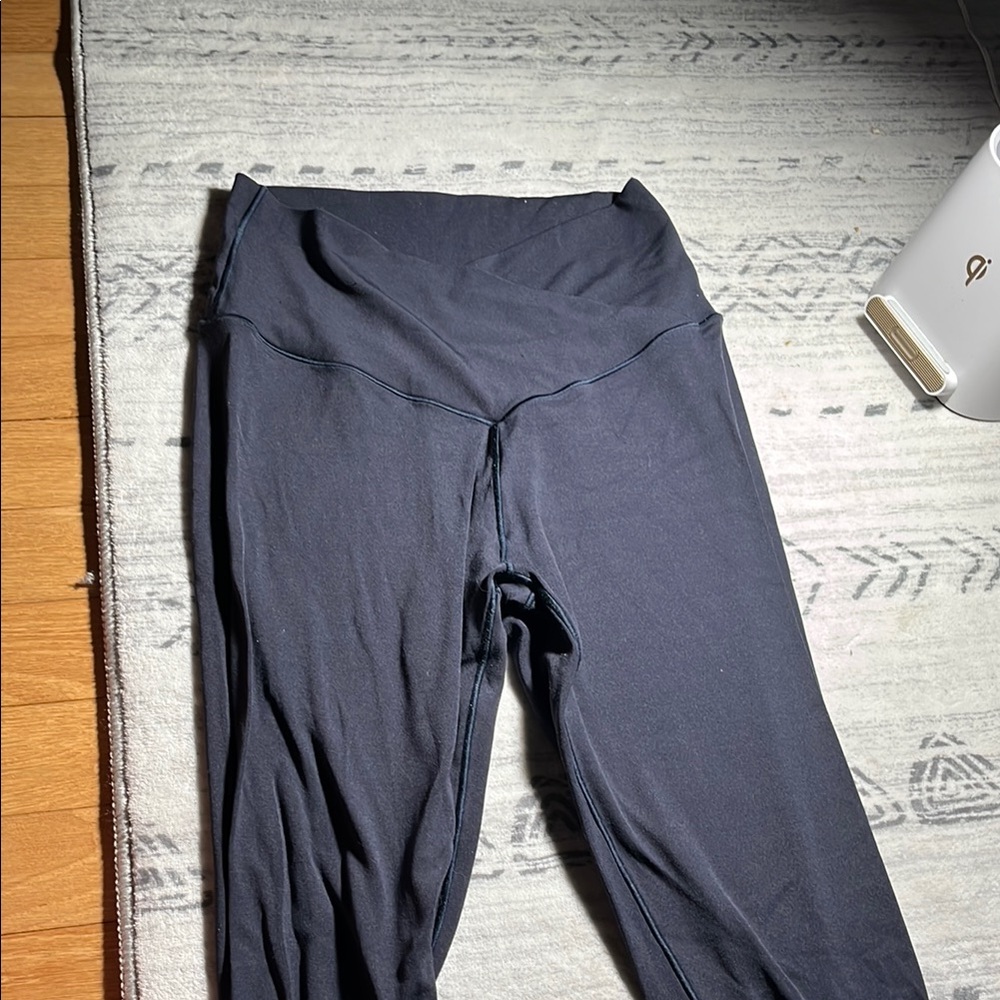 Navy High-Waisted Leggings Aerie Crossover